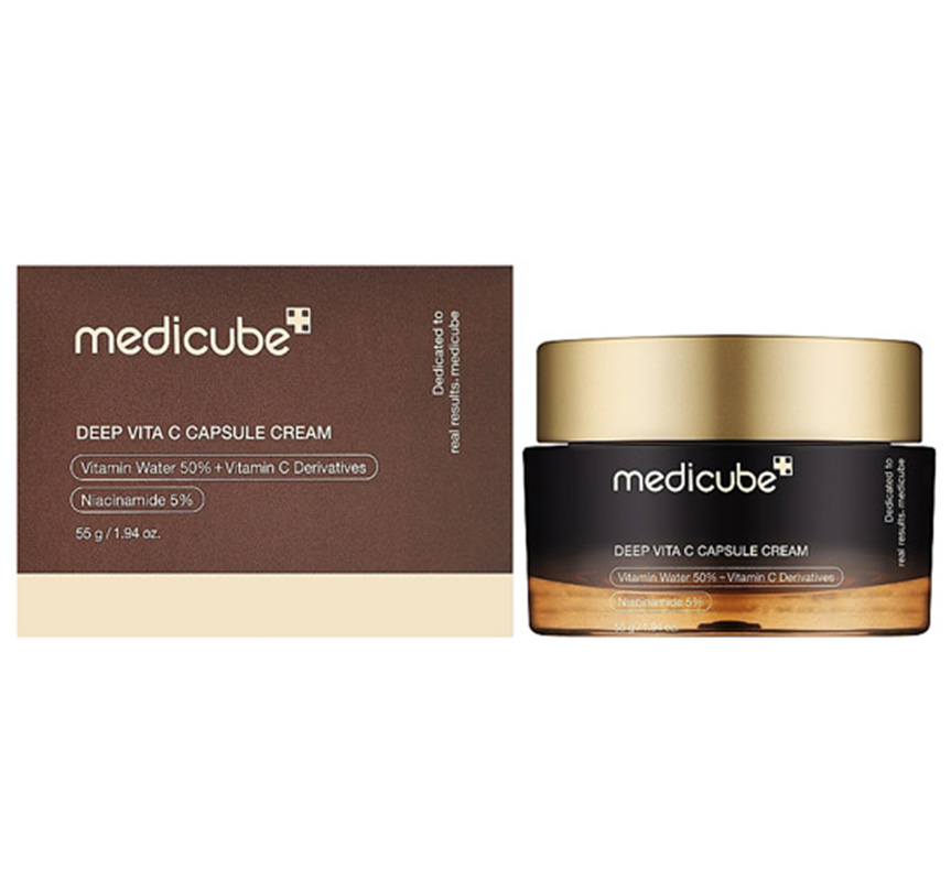 کرم کپسولی ویتامین سی مدی کیوب medicube وزن ۵۵ گرم