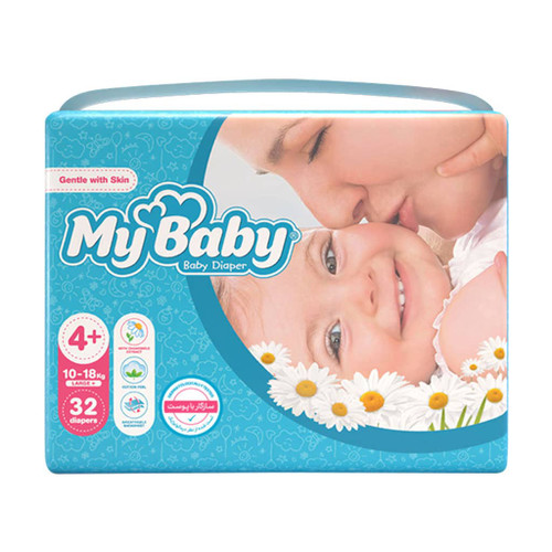 پوشک چسبی نرمال مای بیبی My Baby حاوی عصاره بابونه