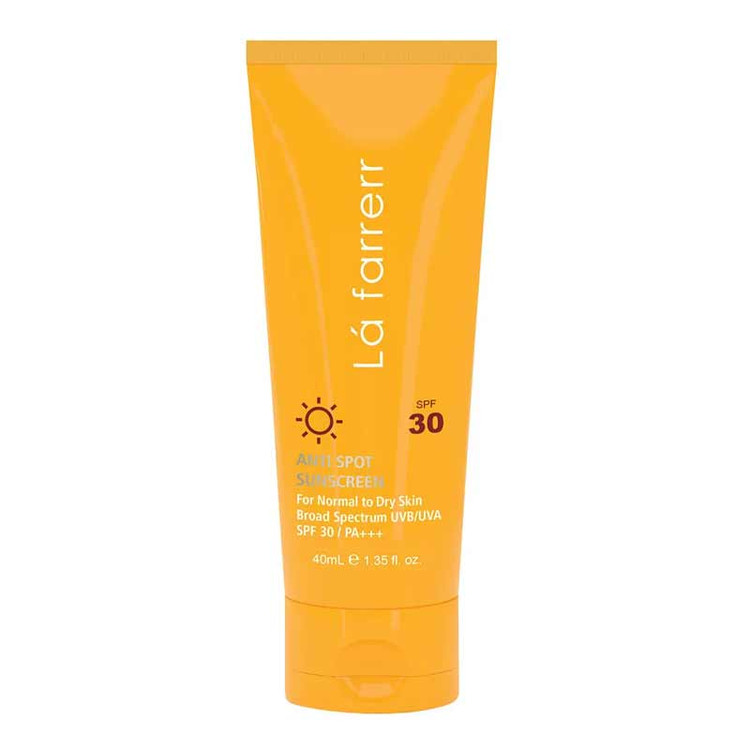 کرم ضد آفتاب SPF30 پوست خشک و معمولی لافارر ضدلک و بدون رنگ 40 میلی لیتر
