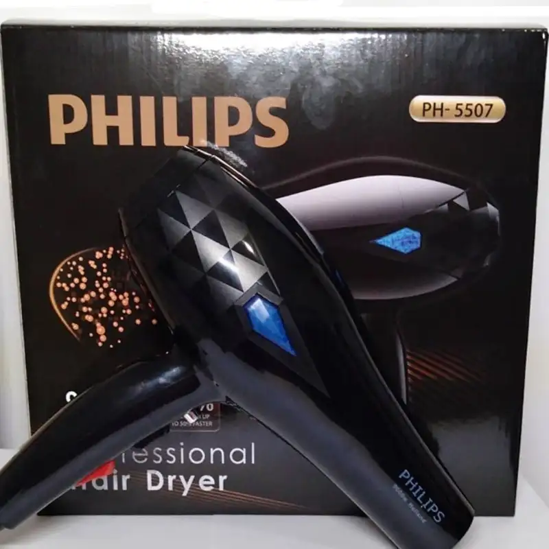سشوار فیلیپس مدل PH5507 ظرفیت ۹۰۰۰ وات با باد سرد و متمرکزکننده