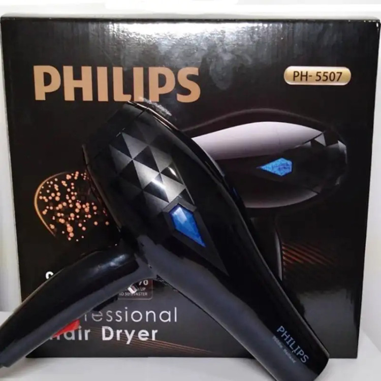 سشوار فیلیپس مدل PH5507 ظرفیت ۹۰۰۰ وات با باد سرد و متمرکزکننده